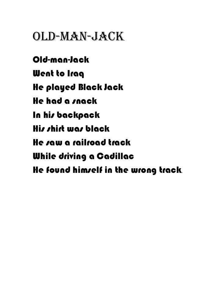 Jack daniels poem